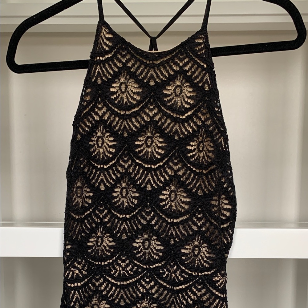 Black Lace Mini Dress